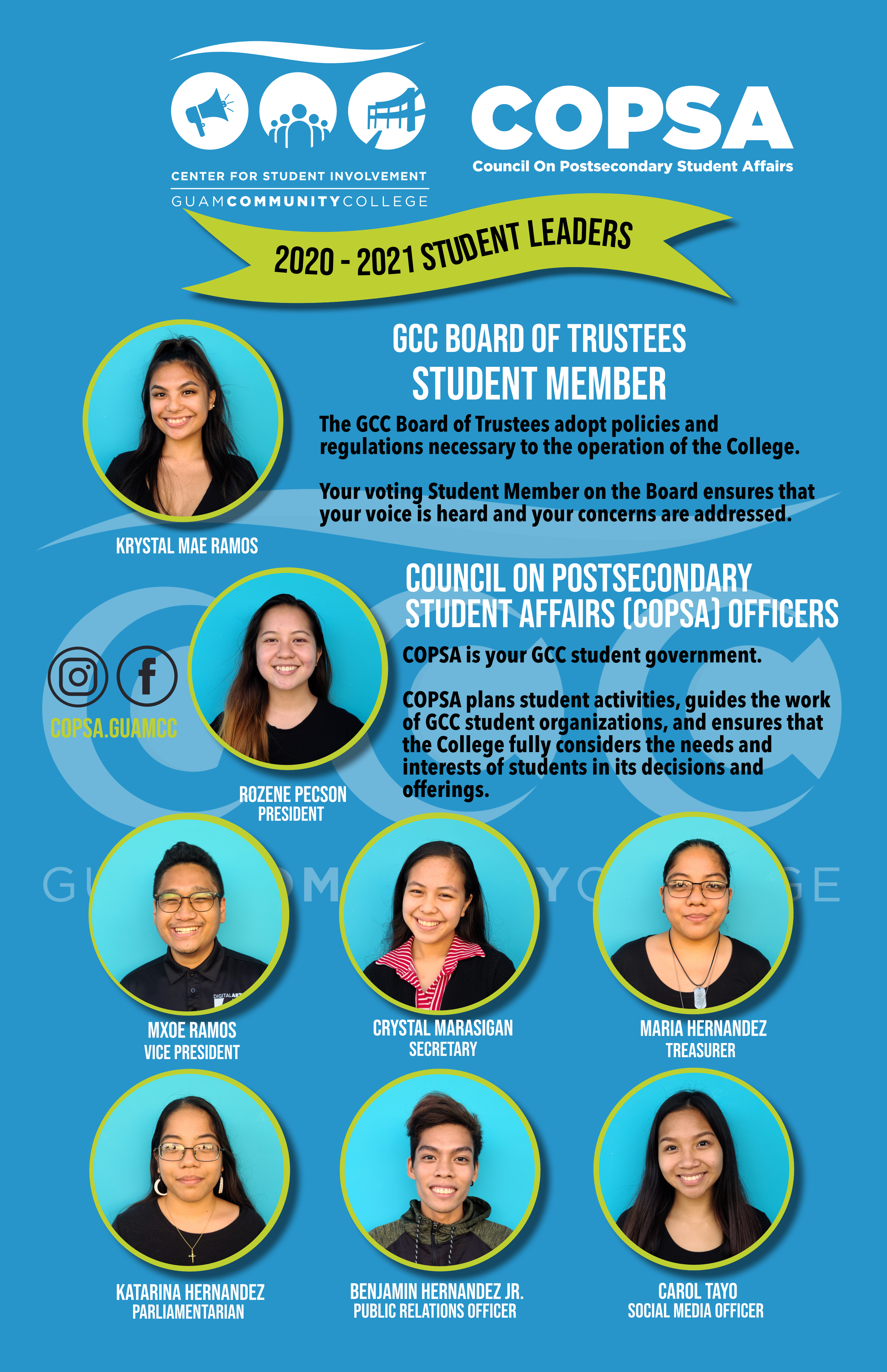 2020-2021 Student Leaders
