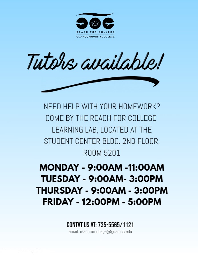 Tutoring services flyer