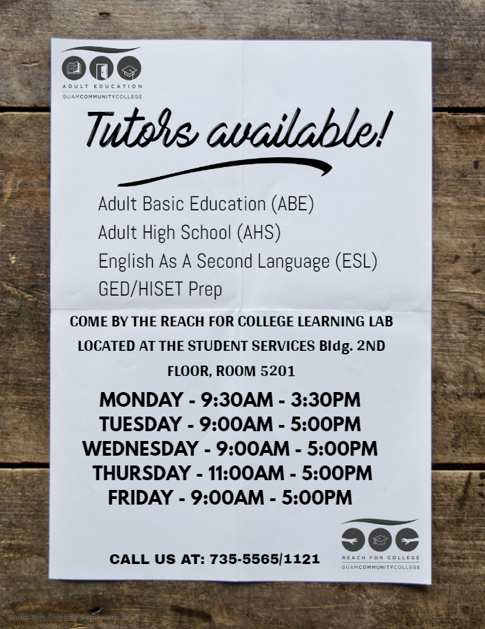 AEO Tutoring flyer