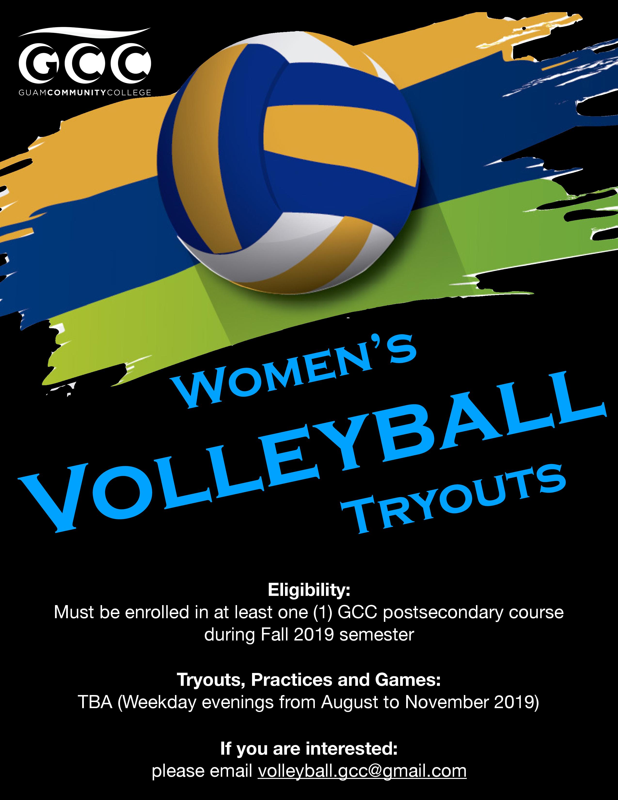 GCC Women's Volleyball Fall 2019
