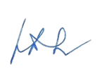 AVP E-signature Blue